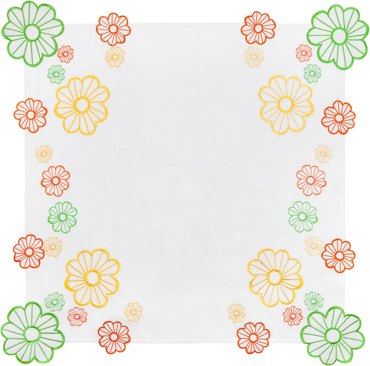 Mitteldecke "Flowers Colorful" 85x85 cm