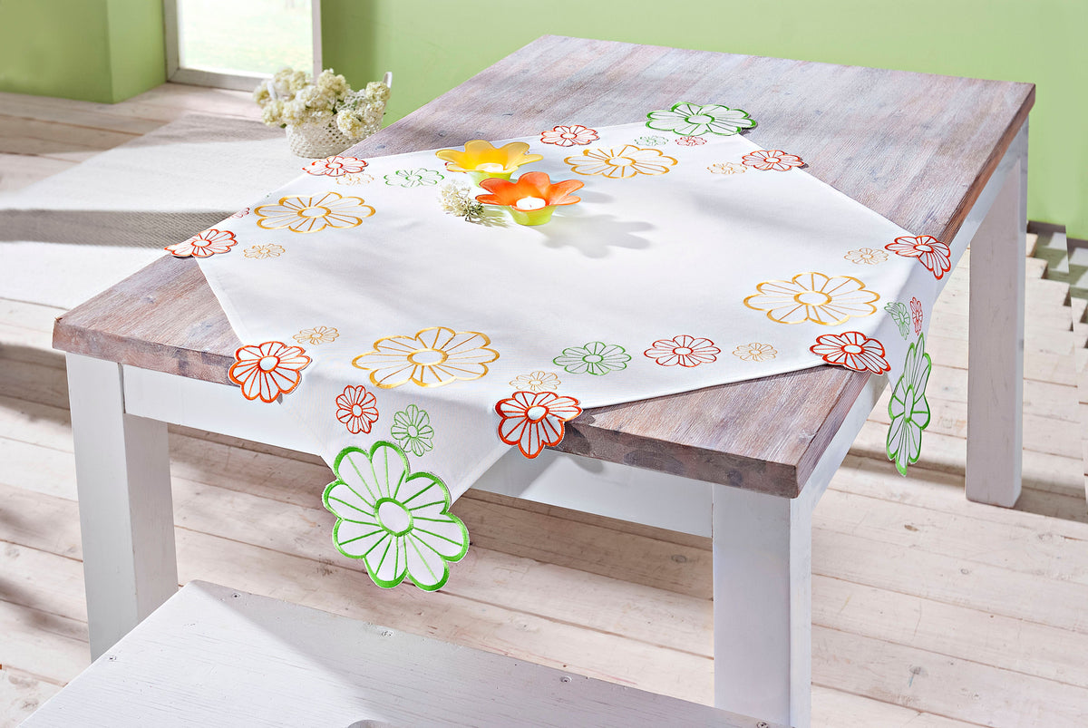 Mitteldecke "Flowers Colorful" 85x85 cm