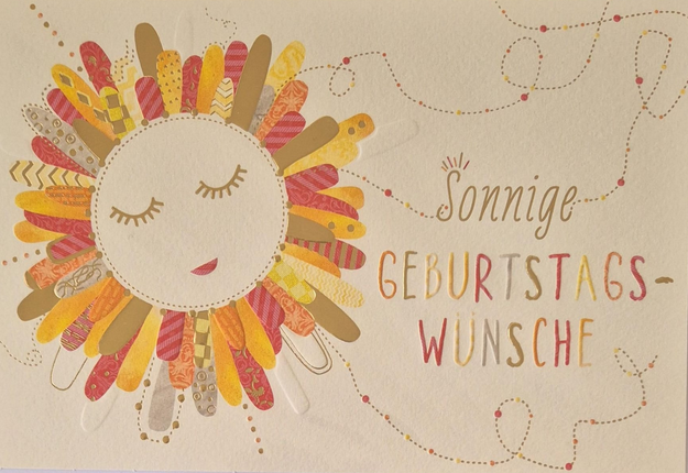 Sonnige Geburtstagswünsche (B6)