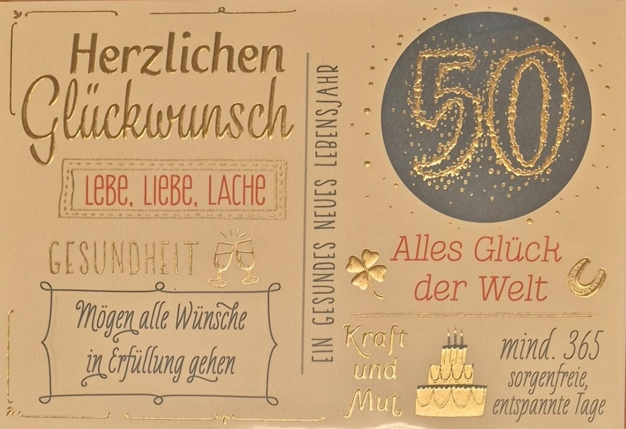 50 Alles Glück der Welt (B6)
