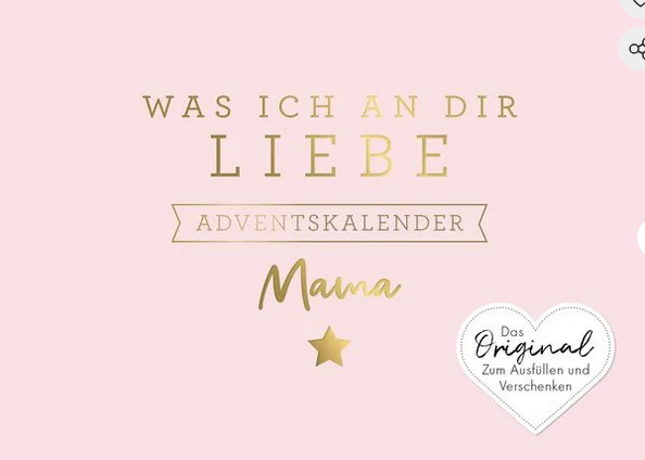 Was ich an dir liebe, Mama – Adventskalender