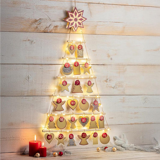 DIY-Adventskalender mit 24 Rubbelkarten