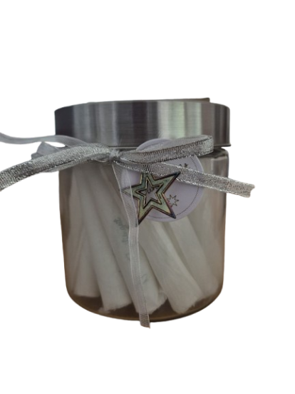 Adventskalender Lichterzauber- mit 24 Wunsch-Kerzen im Glas Weiss