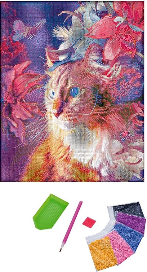 Diamond Painting "Samtpfote" 40 x 50 cm