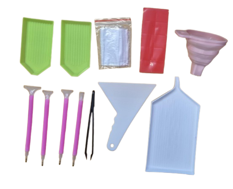 Diamond Painting Zubehör-Koffer mit 60 Aufbewahrungsdosen