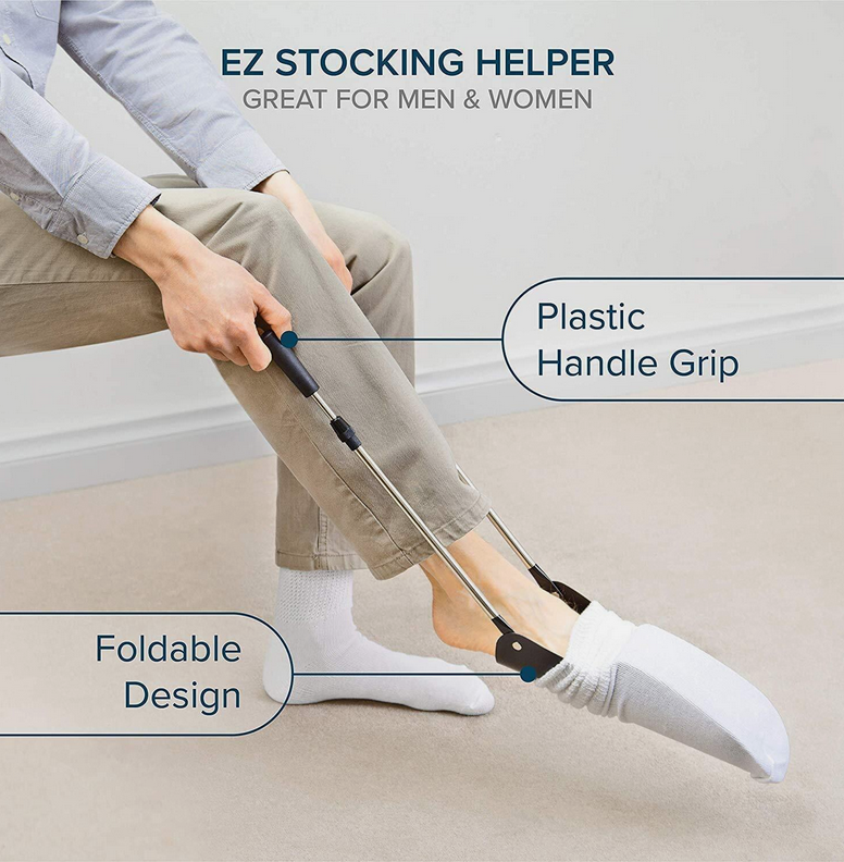 Anzieh-hilfe für Strümpfe und Socken Wellys schwarz