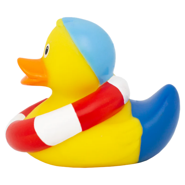 Lilalu Badeente - Ente mit Schwimmring