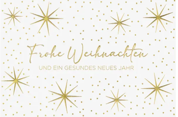 Frohe Weihnachten und ein Gesundes neues Jahr