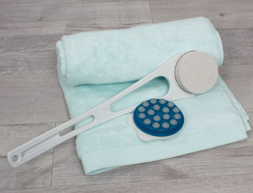 Fuss- und Rückenpflege-Set, 3-teilig