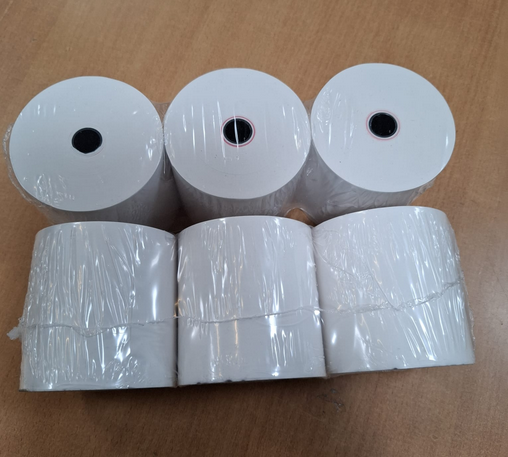 Thermorolle 80mm / 80m (Ø 80mm) Kern 12mm, phenolfrei ! 3-er Pack