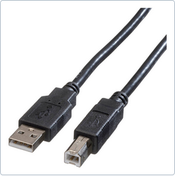 Roline - USB 2.0 Kabel Typ A-B, Stecker - Stecker, 1.8 Meter