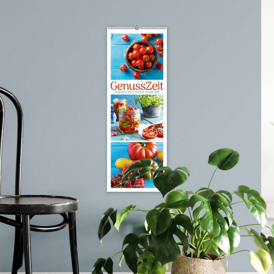 Triplet-Kalender 2026 "Genuss-Zeit" ( 24 x 66 cm)