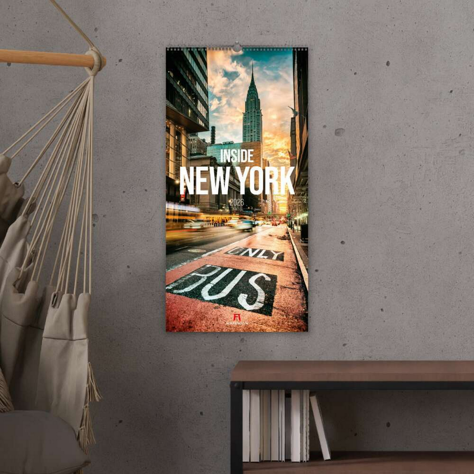 XL-Kalender 2026 "New York" (33 x 66 cm)