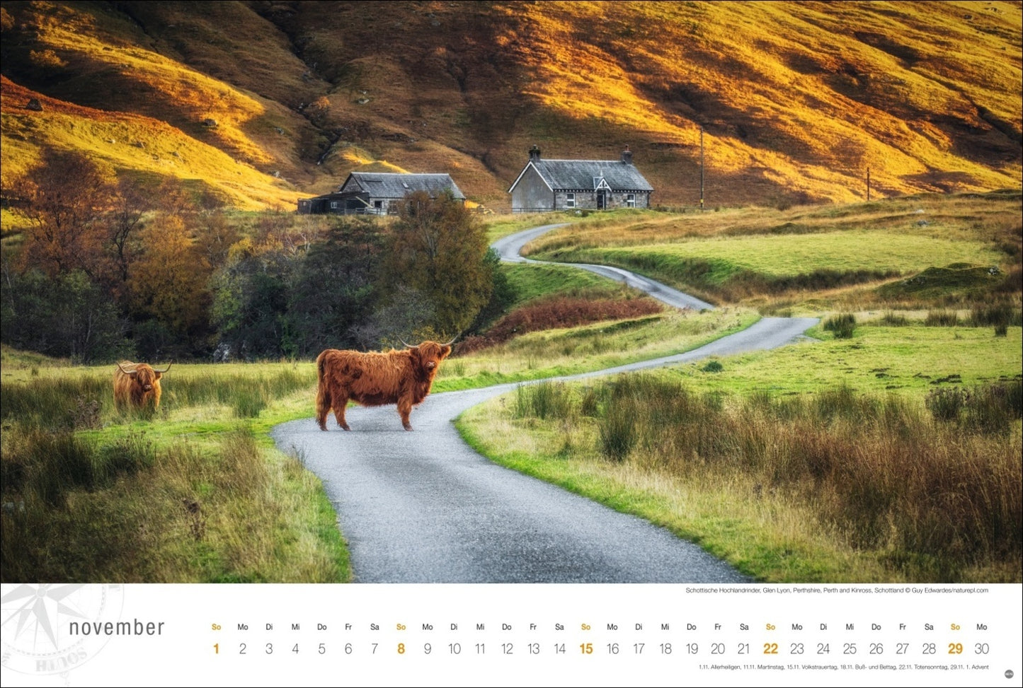 Schottland Globetrotter Kalender 2026 - Von wilden Küsten, Seen und Bergen (39 x 58 cm)