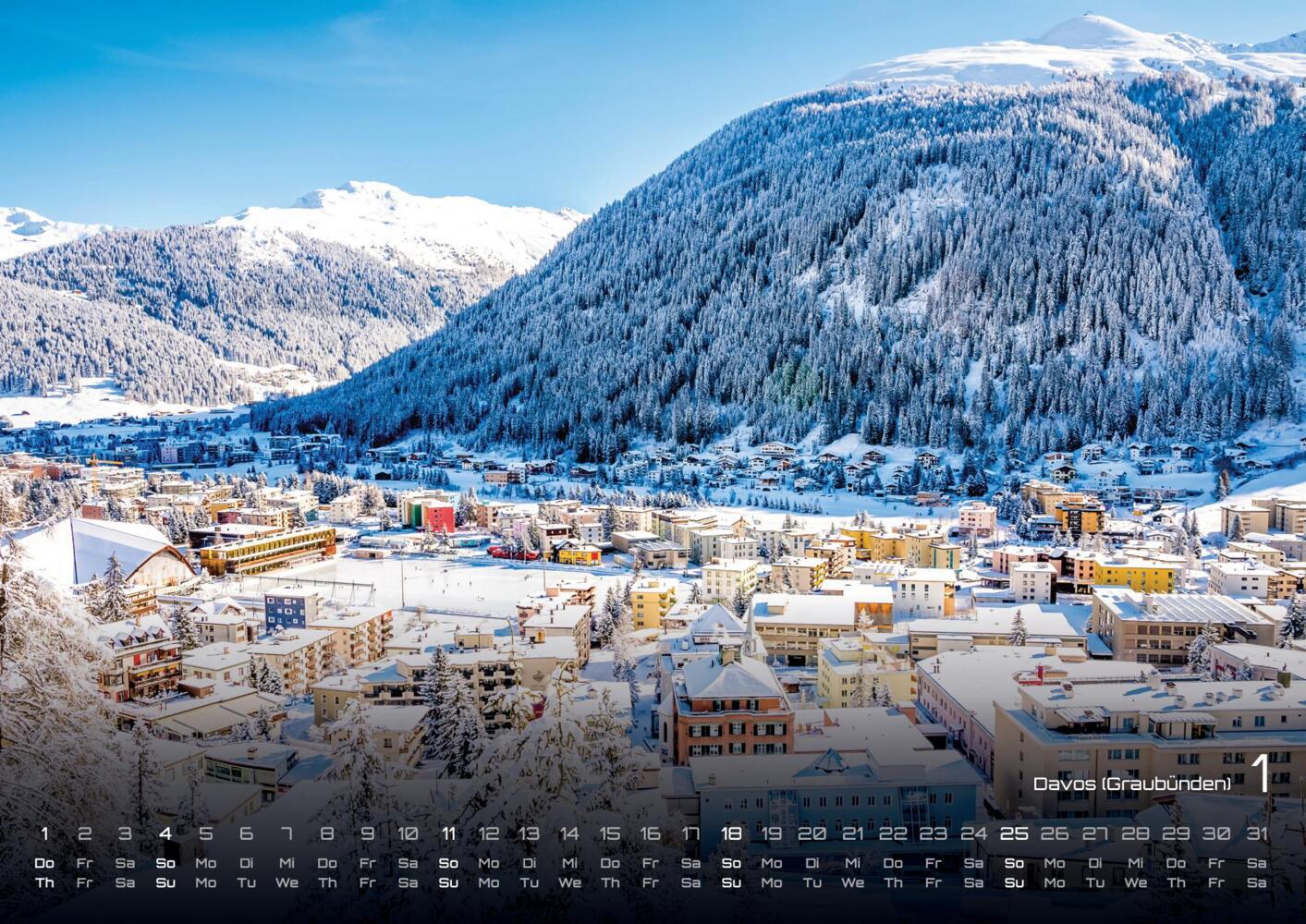 Posterkalender 2026 "Schweiz" (DIN A2, 60 x 42 cm)