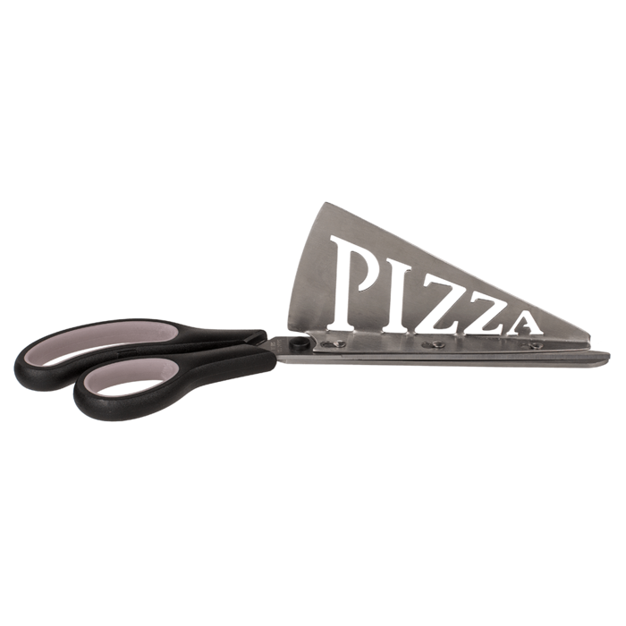 Pizza-Schere mit abnehmbarem Pfannenwender, 27 x 8 cm