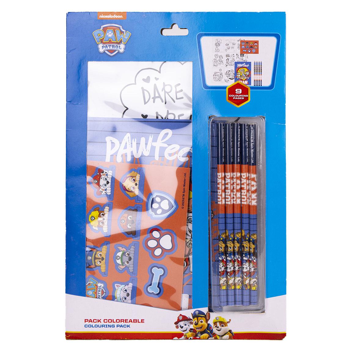 Ausmal- und Schreib-Set "Paw Patrol", blau