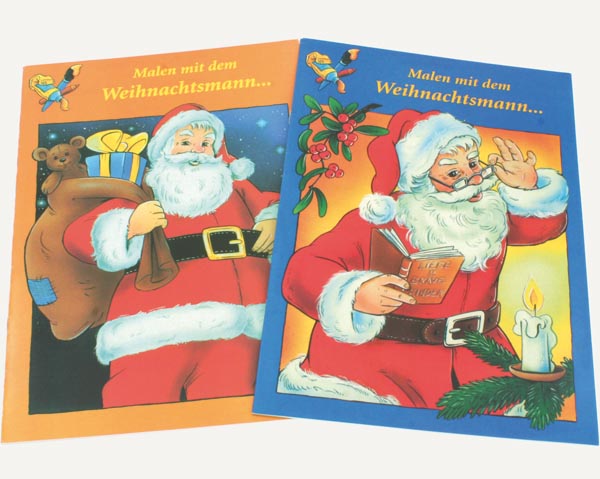 Malbuch "Weihnachtsmann", assortiert (DIN A4, 32 Seiten)