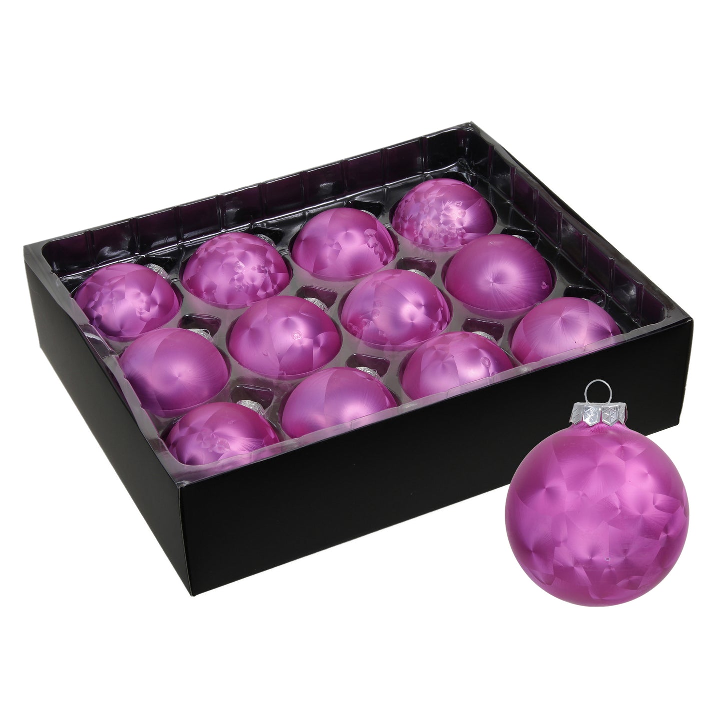 Baumkugel Ice, Ø 60 mm, pink (12 Stück)