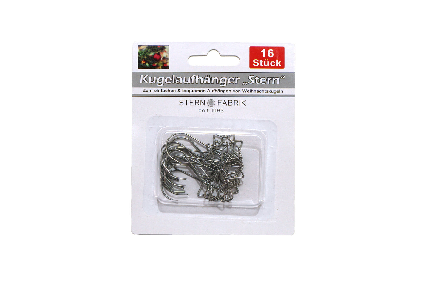 Weihnachtskugeln Aufhänger (16 Stk.)