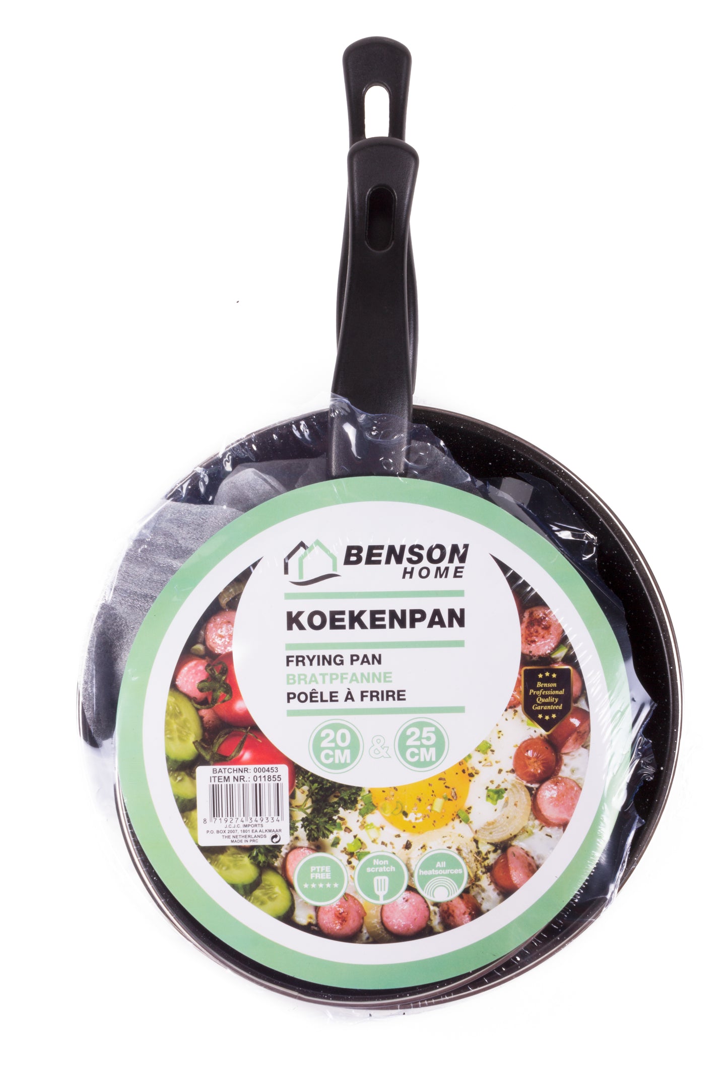 Bratpfannen 2er-Set aus Stahl (Ø 20 und 25 cm)