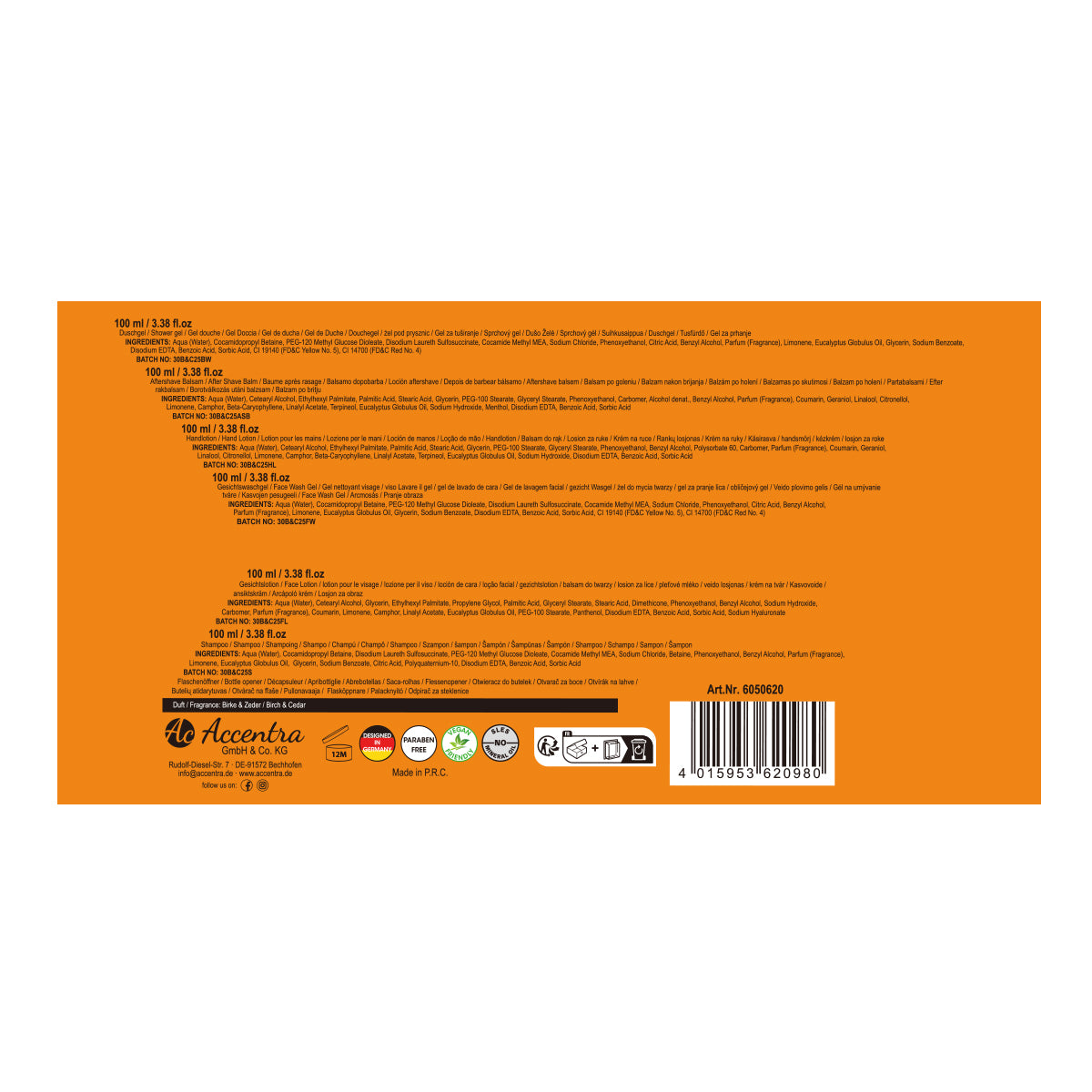 Accentra Geschenkset "Men's Collection Sixpack"