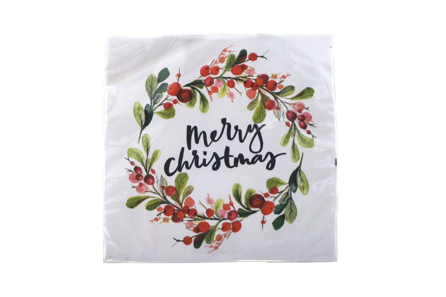 Servietten "Merry Christma"s 33 x 33 cm (20 Stk.)
