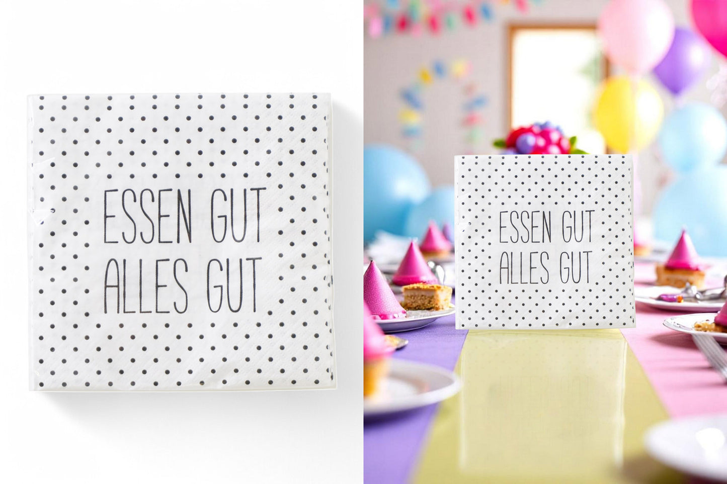 Servietten "Essen gut, alles gut", 33 x 33 cm (20 Stk.)