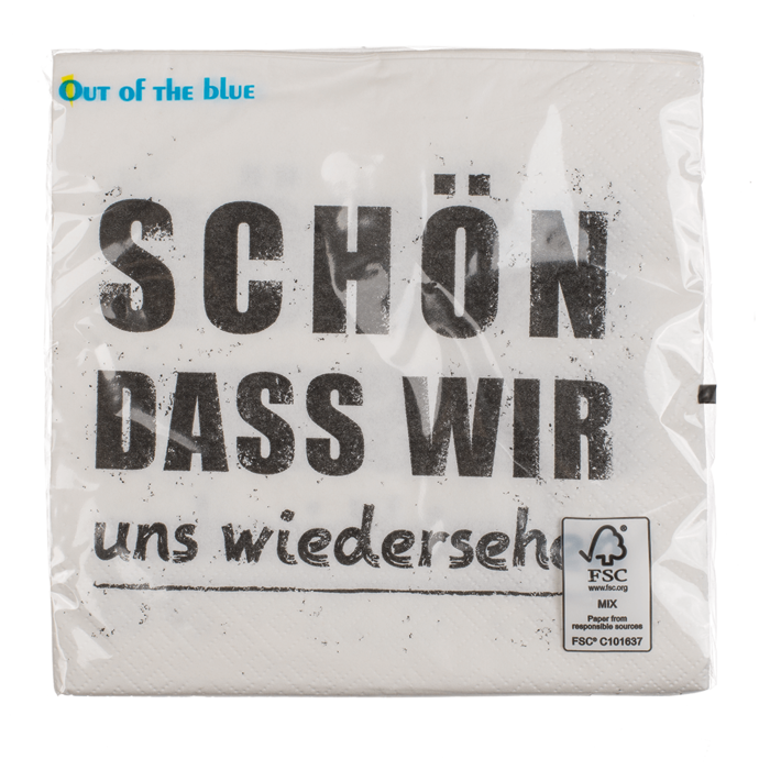 Servietten "Schön, dass wir uns wiedersehen", 33 x 33 cm (20 Stk.)
