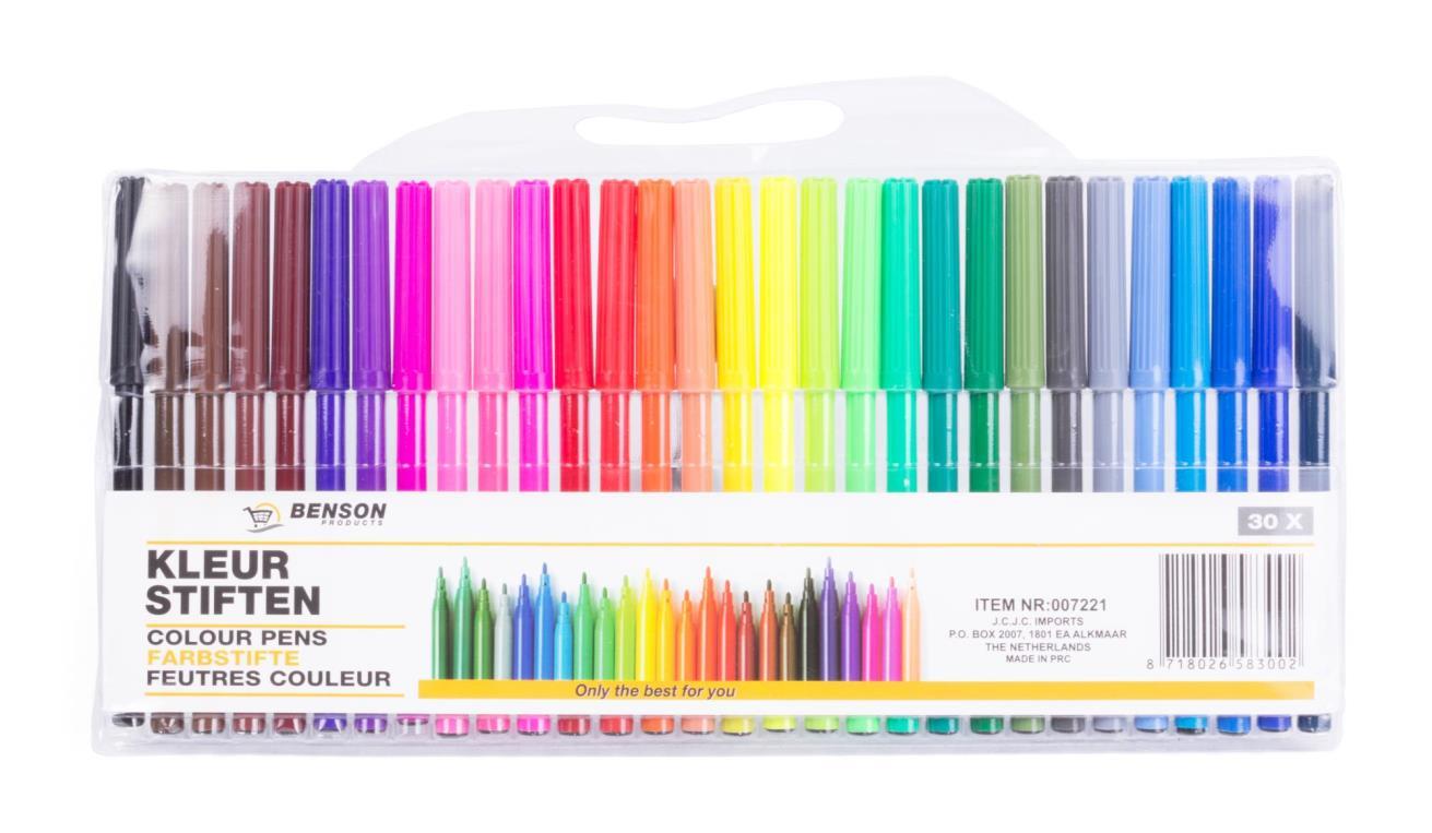 Benson Filzstifte (30er-Multipackung)