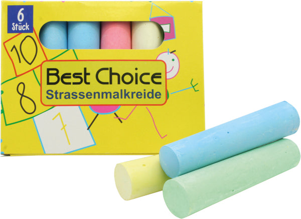 Best Choice Strassenmalkreide Jumbo (10 cm, 6 Stk.)