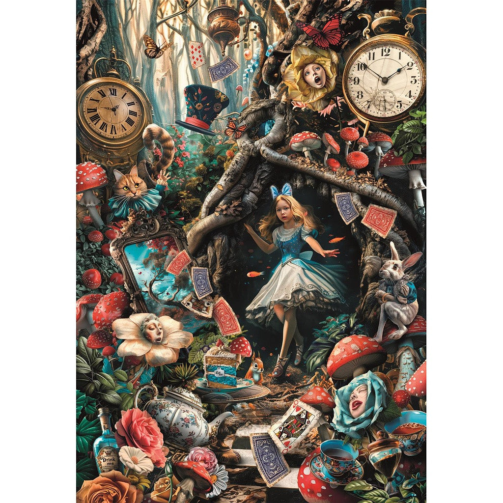 Clementoni Puzzle -Ein weitere Tag im Wunderland (1000 Teile)