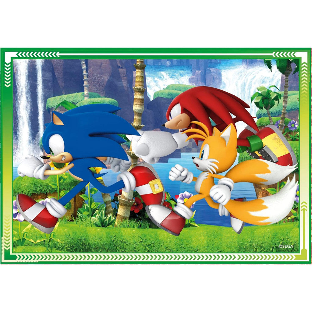 Clementoni 4-in-1 Puzzle - Sonic The Hedgehog "Save the Day" (12-24 Teile)