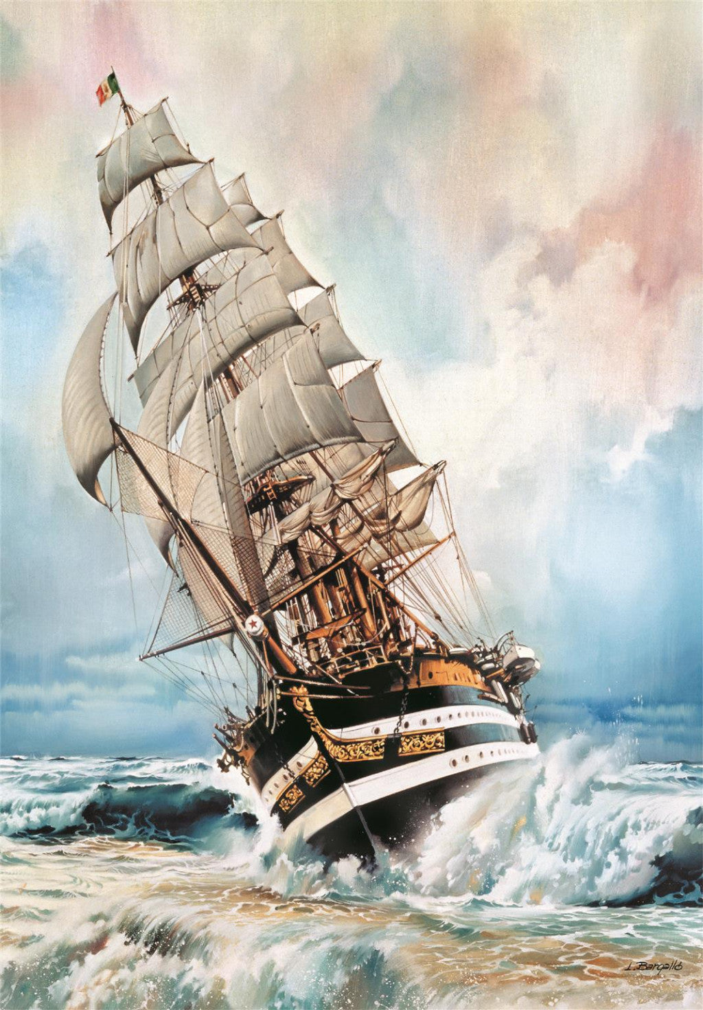 Clementoni Puzzle - Schiff Amerigo Vespucci (1000 Teile)