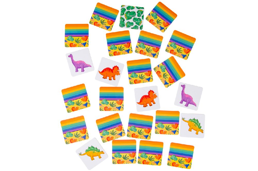 Memo-Spiel Dinosaur , (Karte 7x7cm)