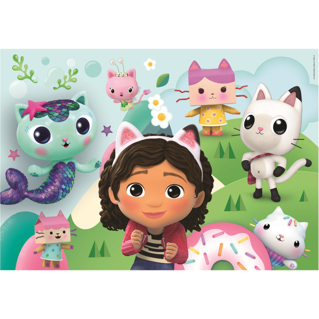 Clementoni - Puzzle "Gabis Puppenhaus Wiese" (2 x 60 Teile)