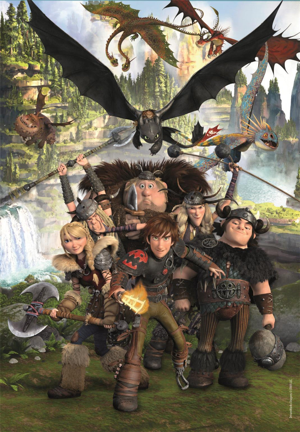 Clementoni Puzzle - Drachenzähmen leicht gemacht (180 Teile)