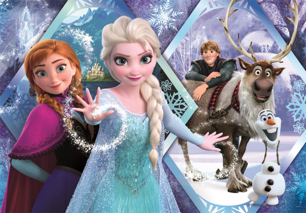 Clementoni Puzzle - Disney Frozen "Eismagie im Königreich" (104 Teile)
