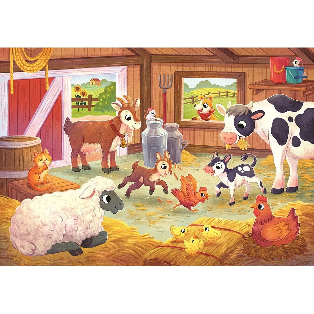 Clementoni Puzzle- Bauernhoffamilie (2x20 Teile)