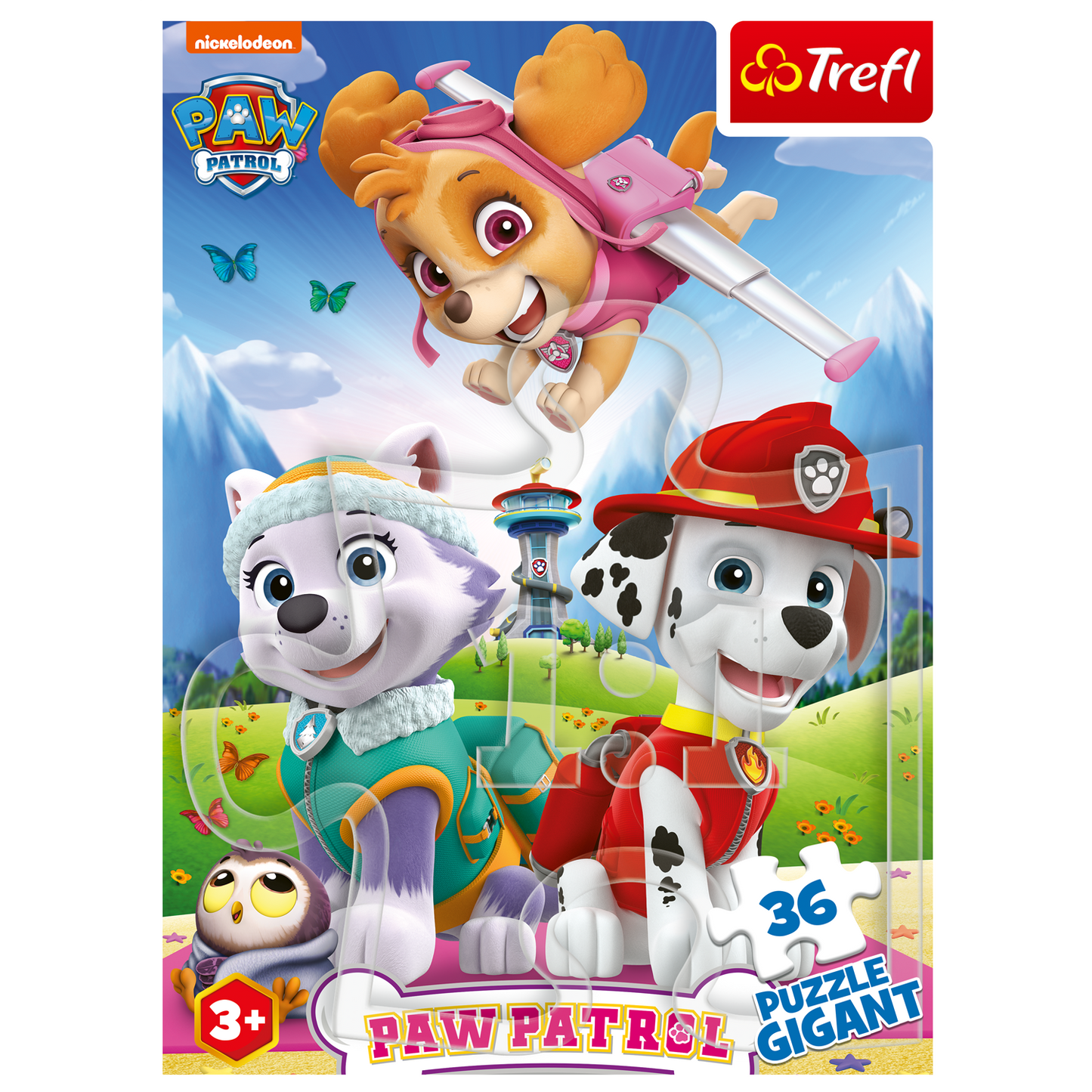 Puzzle inkl. Malbuch - Paw Patrol "2 Hunde" (36 Teile)