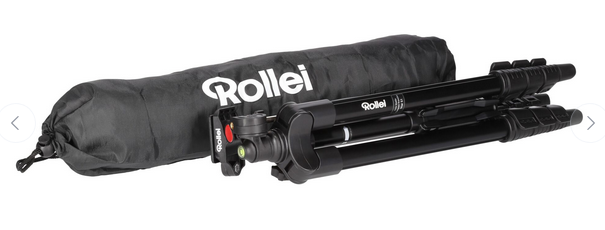 Rollei Fotostativ Compact Traveler Star S1, schwarz