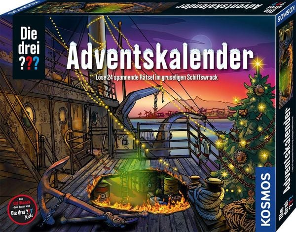 Kosmos - Adventskalender: Die Drei ??? "Das Schiffswrack"