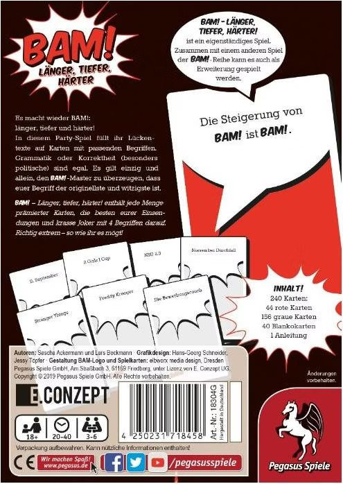 Pegasus - Bam!: Länger, Tiefer, Härter