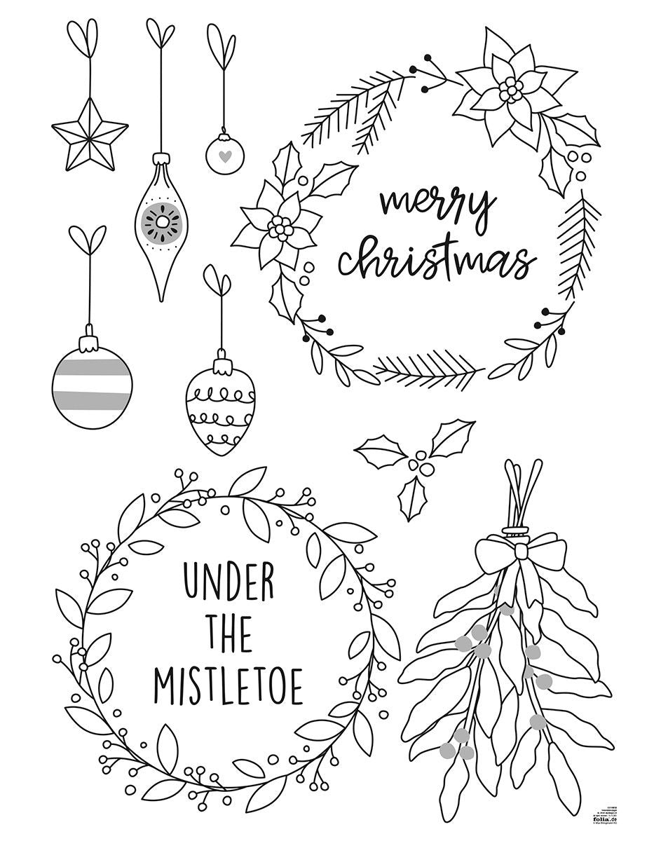 Fensterbilder Vorlagen-Set COSY WINTER 15-teilig