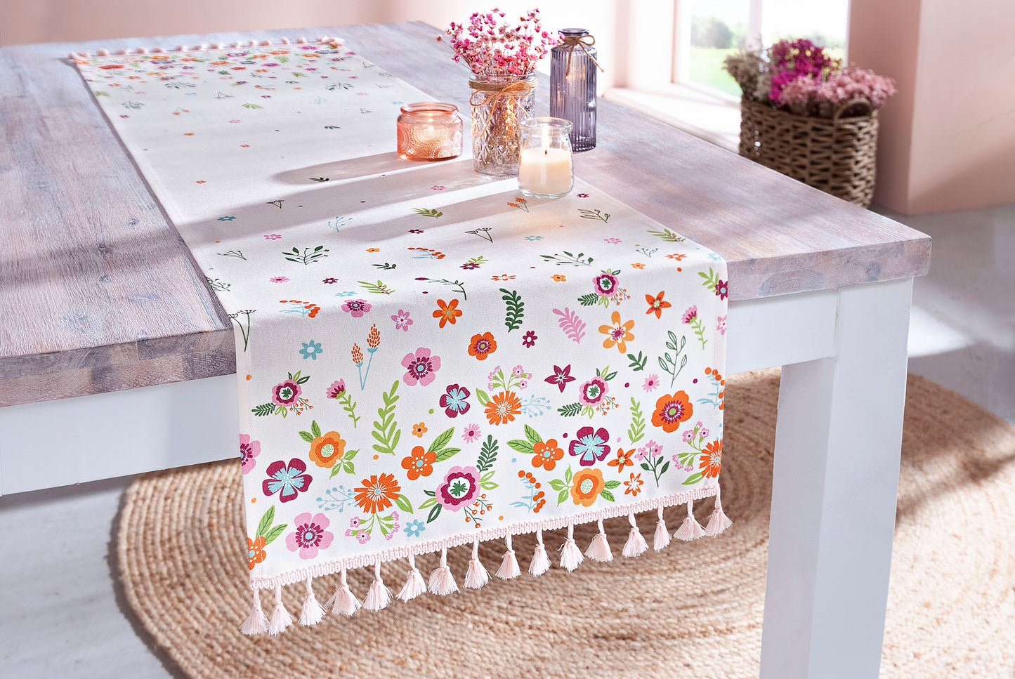 Tischläufer "Fiori" 40 x 140 cm
