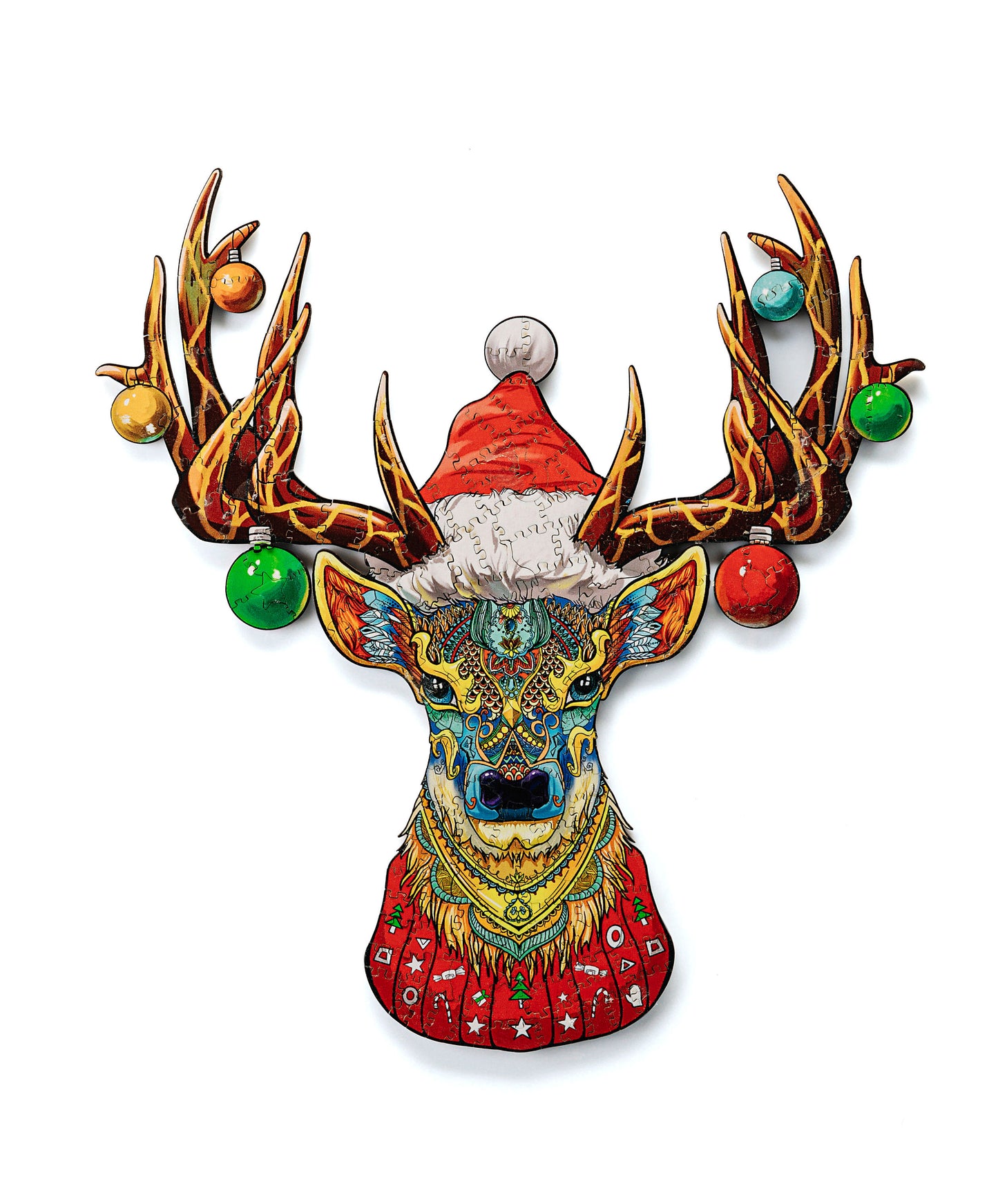 Holz-Puzzle, "Christmas Deer" in Holzbox, 200 Teile