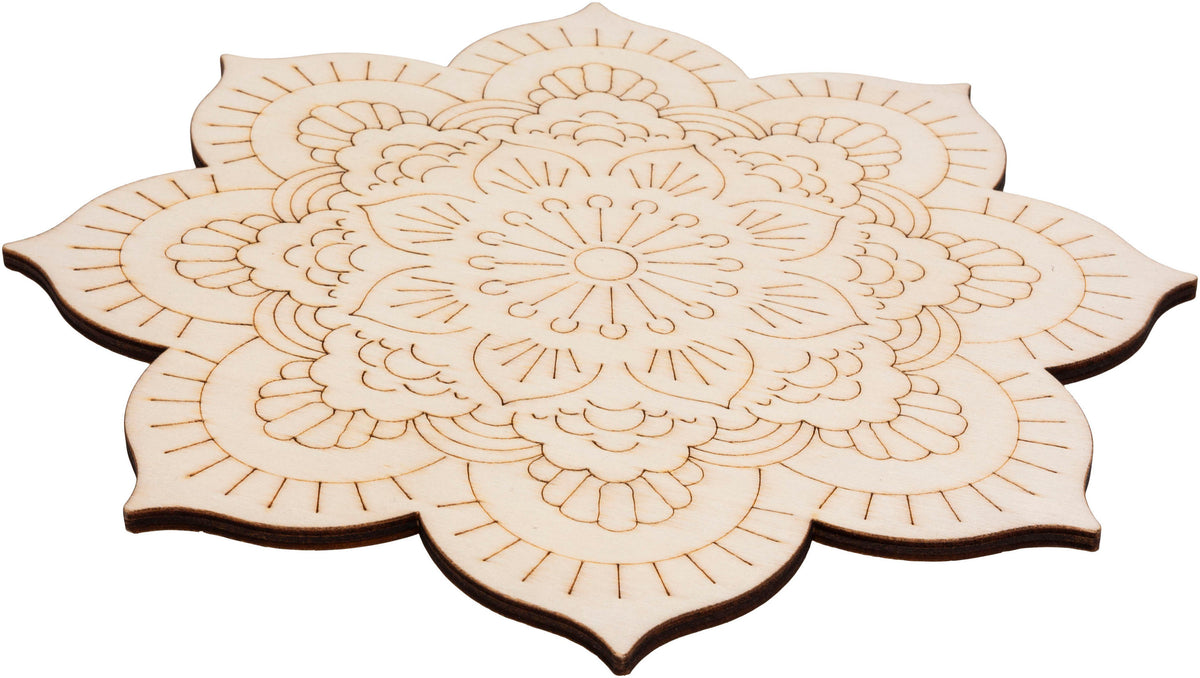 Holz Mandalas "Natural" 4er-Set