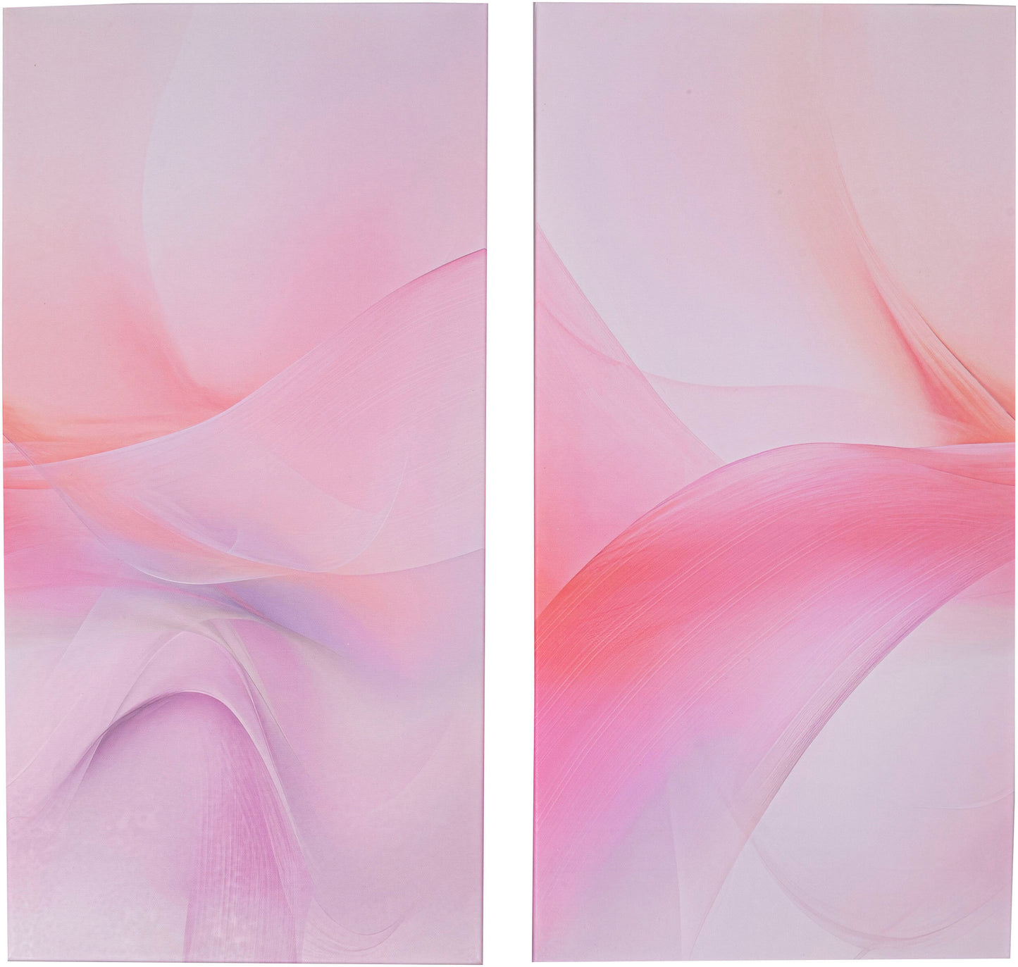 Wandbild "Schleier" 30 x 60 cm, 2er-Set