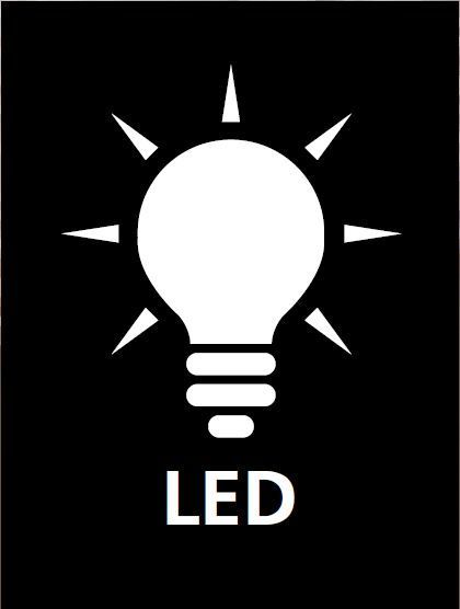 LED-Halbmond "White Line" auf Holzsockel