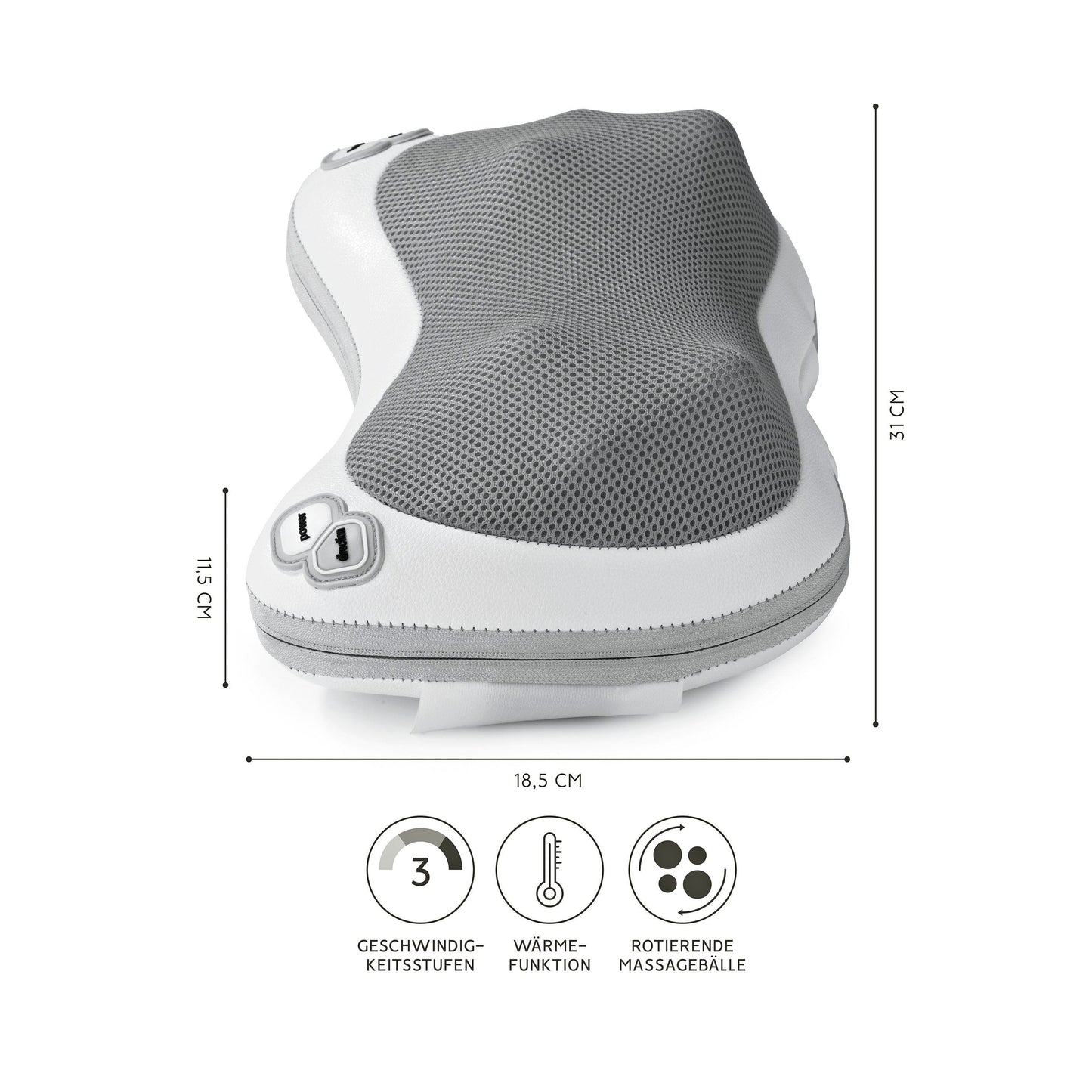nah-vital Shiatsu-Massagekissen inkl. Fußcover